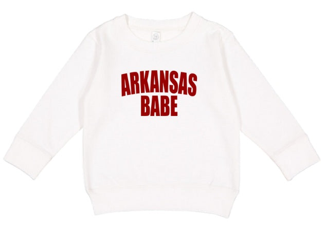 AR (TODDLER) *PRE-ORDER* Arkansas Babe (red)