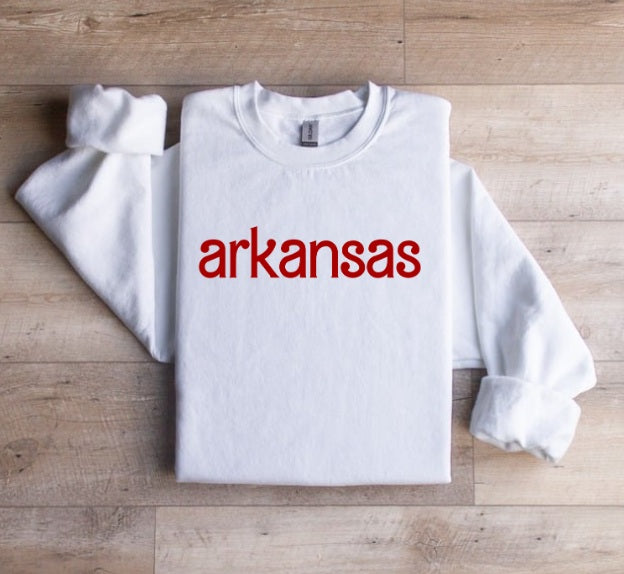 AR (ADULT) *PRE-ORDER* Arkansas Barbie Font (red)