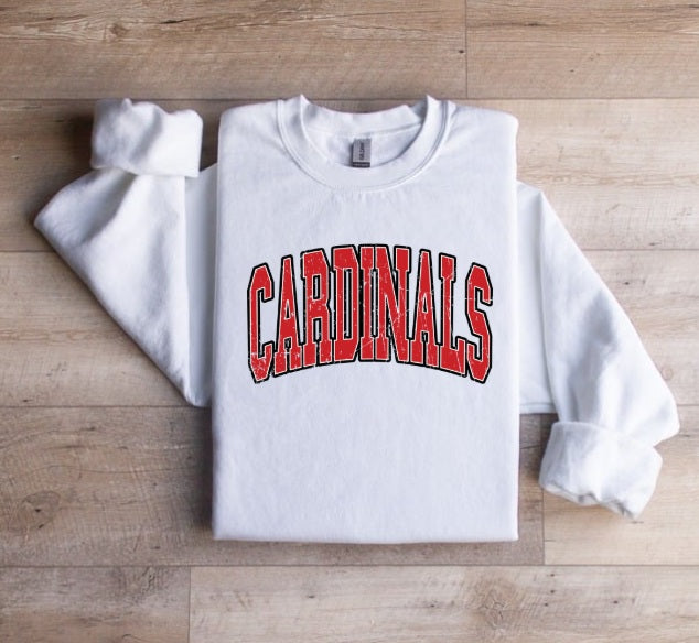 CARDS (YOUTH) *PRE-ORDER* Cardinals Red Distressed