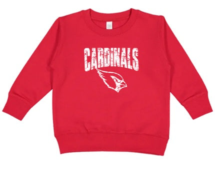 CARDS (Kiddos) | Cardinals Logo Distressed White