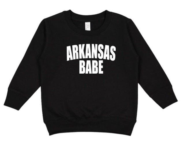 AR (TODDLER) *PRE-ORDER* Arkansas Babe (white)
