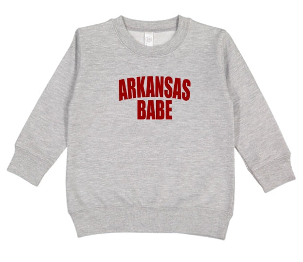 AR (TODDLER) *PRE-ORDER* Arkansas Babe (red)