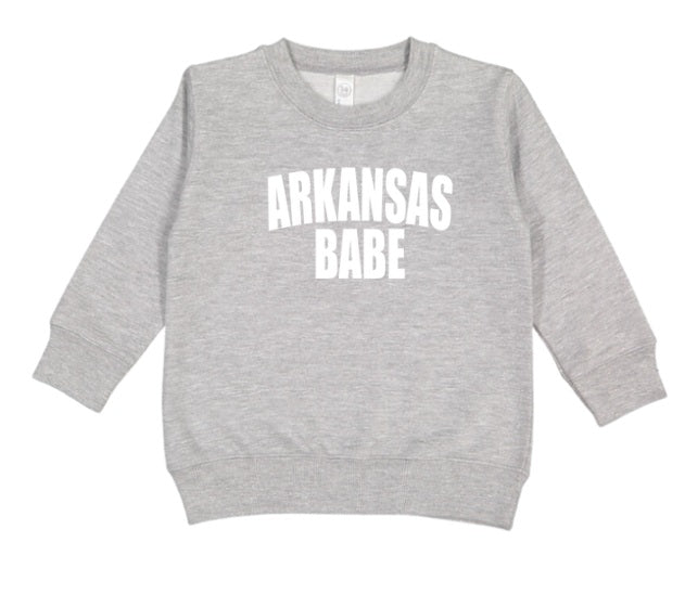 AR (TODDLER) *PRE-ORDER* Arkansas Babe (white)