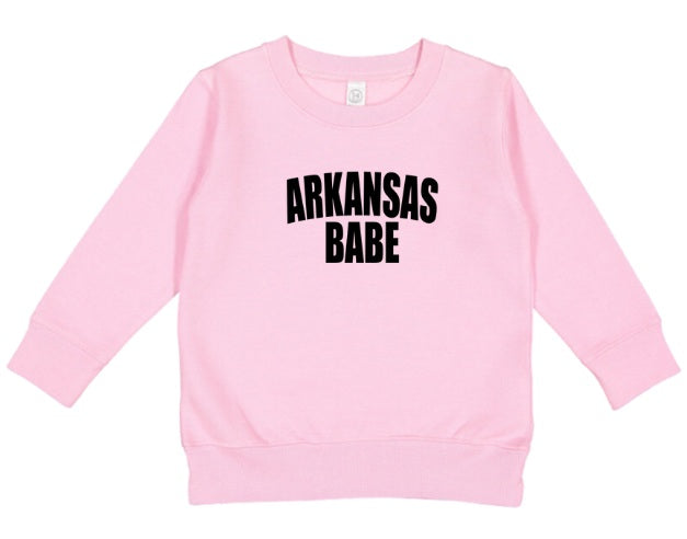 AR (TODDLER) *PRE-ORDER* Arkansas Babe (black)