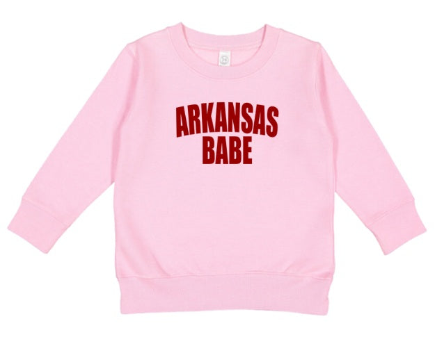 AR (TODDLER) *PRE-ORDER* Arkansas Babe (red)