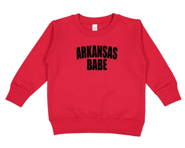 AR (TODDLER) *PRE-ORDER* Arkansas Babe (black)