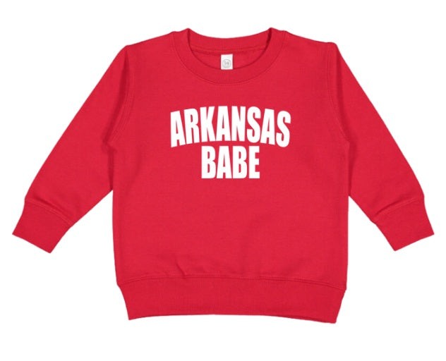 AR (TODDLER) *PRE-ORDER* Arkansas Babe (white)