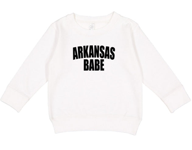 AR (TODDLER) *PRE-ORDER* Arkansas Babe (black)