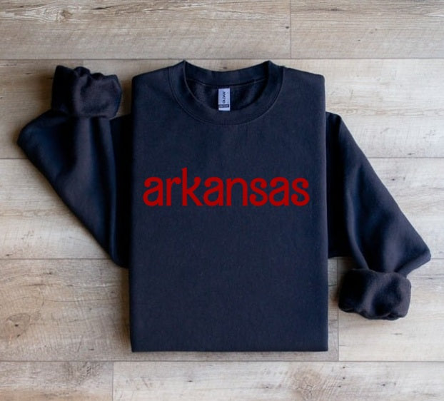 AR (ADULT) *PRE-ORDER* Arkansas Barbie Font (red)