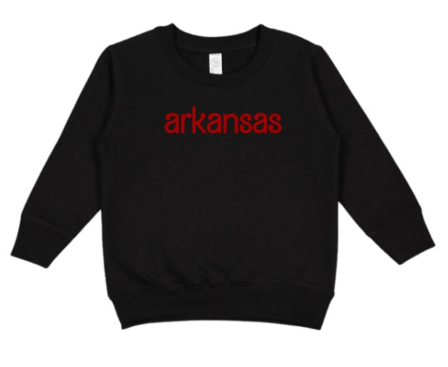 AR (TODDLER) *PRE-ORDER* Arkansas Barbie Font (red)