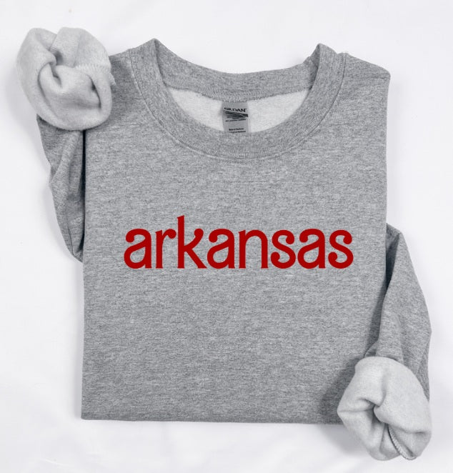 AR (ADULT) *PRE-ORDER* Arkansas Barbie Font (red)
