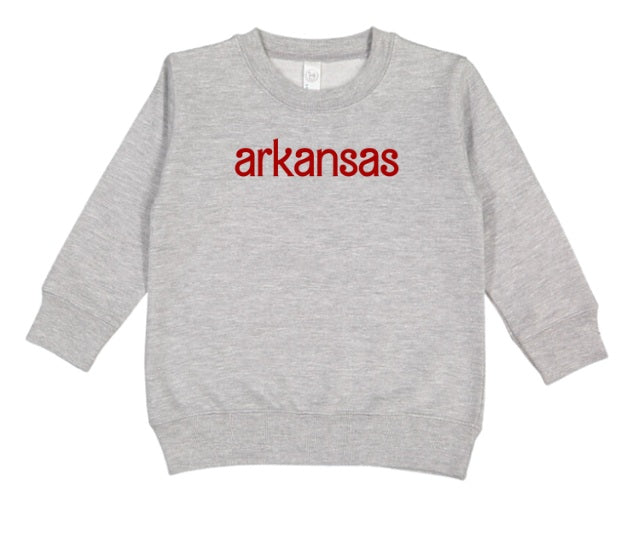 AR (TODDLER) *PRE-ORDER* Arkansas Barbie Font (red)