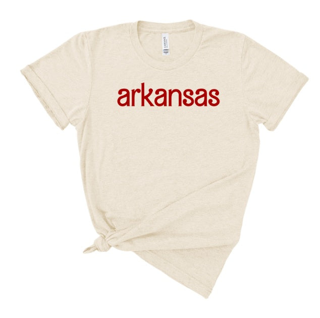 AR (ADULT) *PRE-ORDER* Arkansas Barbie Font (red)
