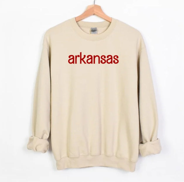 AR (ADULT) *PRE-ORDER* Arkansas Barbie Font (red)