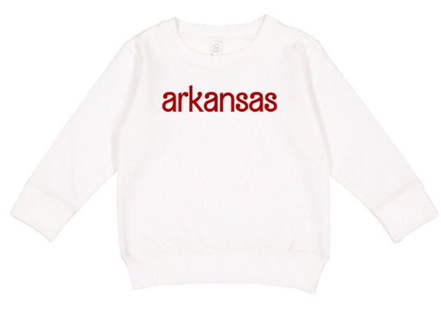 AR (TODDLER) *PRE-ORDER* Arkansas Barbie Font (red)