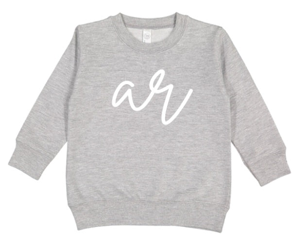 AR (TODDLER) *PRE-ORDER* AR Lowercase (white)