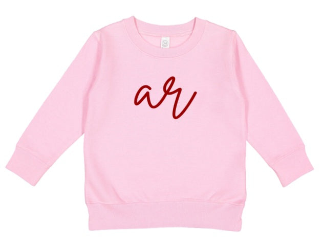 AR (TODDLER) *PRE-ORDER* AR Lowercase (red)