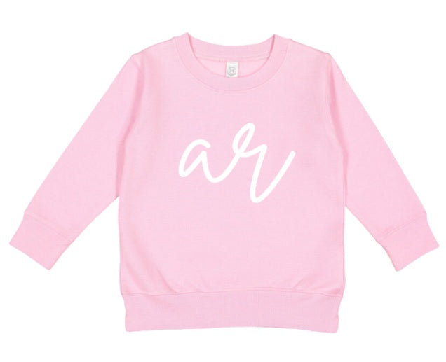 AR (TODDLER) *PRE-ORDER* AR Lowercase (white)