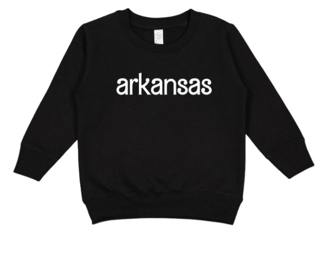 AR (TODDLER) *PRE-ORDER* Arkansas Barbie Font (white)
