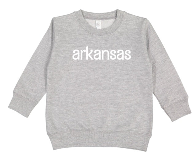 AR (TODDLER) *PRE-ORDER* Arkansas Barbie Font (white)