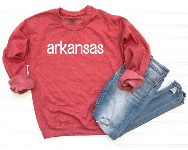 AR (ADULT) *PRE-ORDER* Arkansas Barbie Font (white)