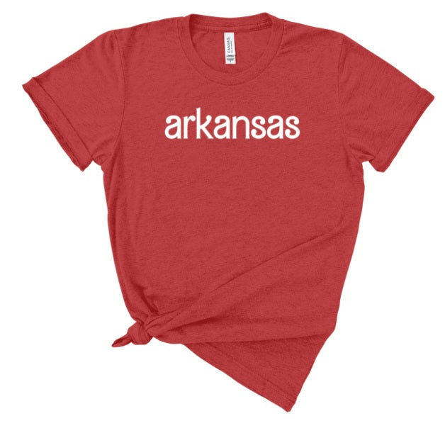 AR (ADULT) *PRE-ORDER* Arkansas Barbie Font (white)