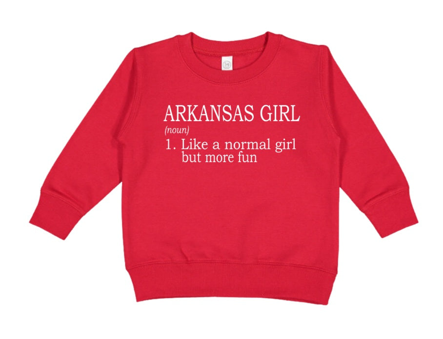 AR (TODDLER) *PRE-ORDER* Arkansas Girl