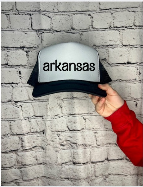 AR HAT *PRE-ORDER* Arkansas Barbie Font