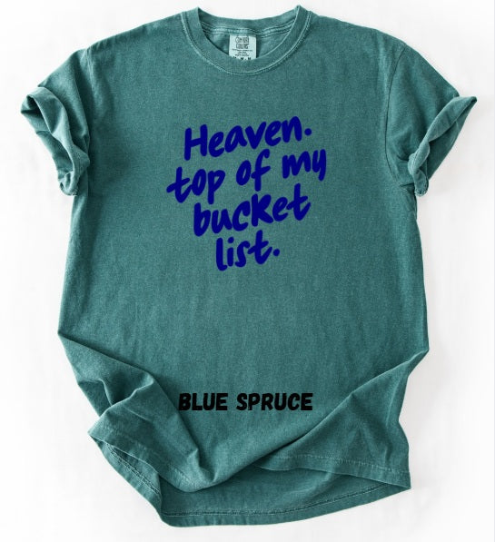 JESUS LOVE (ADULT) *PRE-ORDER* Heaven Bucket List (navy font)