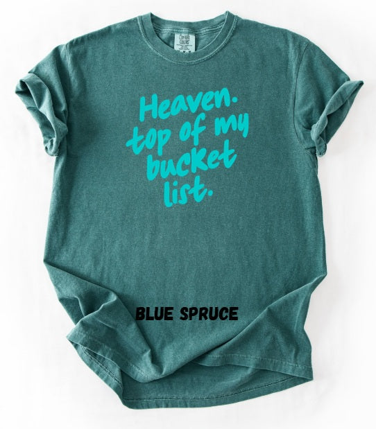 JESUS LOVE (ADULT) *PRE-ORDER* Heaven Bucket List (teal font)