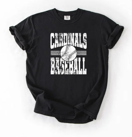 CARDS (Kiddos) | Cardinals Baseball White Distressed
