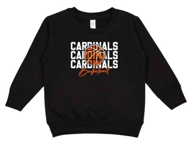 CARDS (TODDLER) *PRE-ORDER* Cardinal Basketball Stacked