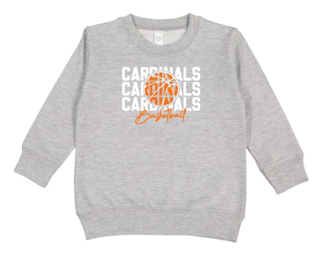 CARDS (TODDLER) *PRE-ORDER* Cardinal Basketball Stacked