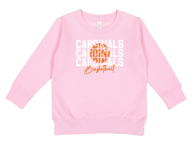 CARDS (TODDLER) *PRE-ORDER* Cardinal Basketball Stacked