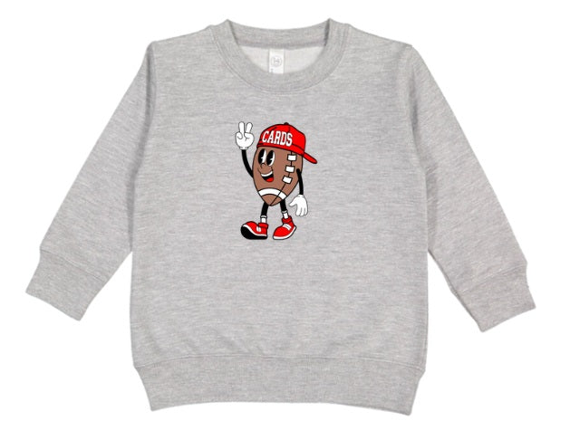 CARDS (TODDLER) *PRE-ORDER* Cardinals Football Cartoon
