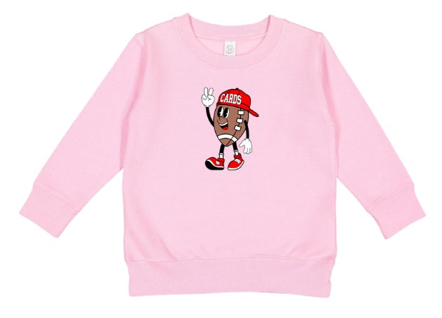 CARDS (TODDLER) *PRE-ORDER* Cardinals Football Cartoon