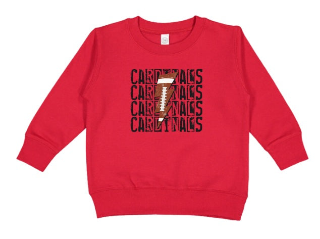 CARDS (TODDLER) *PRE-ORDER* Cardinals Football Stacked