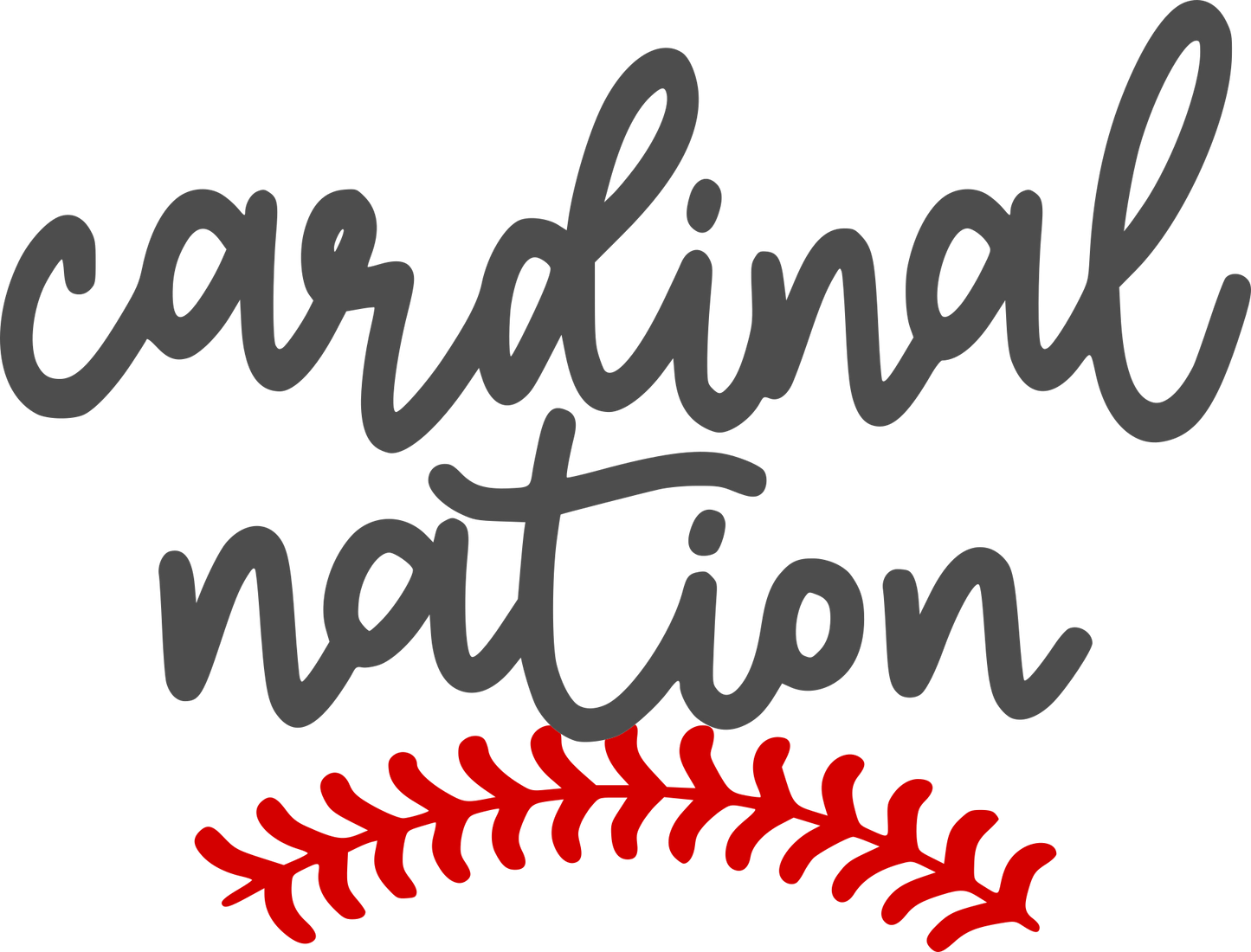 CARDS (ADULT) *PRE-ORDER* Softball/Baseball - Cardinal Nation