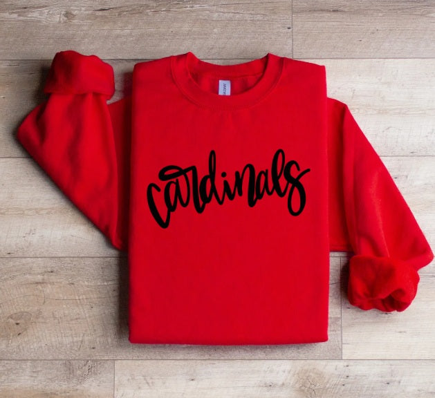 CARDS (YOUTH) *PRE-ORDER* Cardinals Cursive (black)
