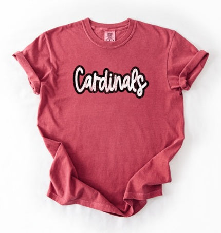 CARDS (Adults) | Cardinals White+Black Distressed
