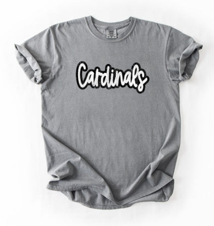 CARDS (Adults) | Cardinals White+Black Distressed