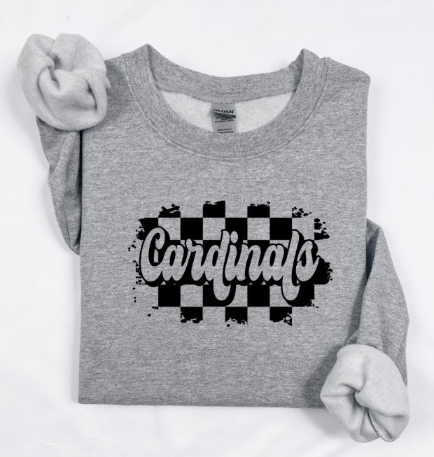 CARDS (ADULT) *PRE-ORDER* Cardinals Checkered