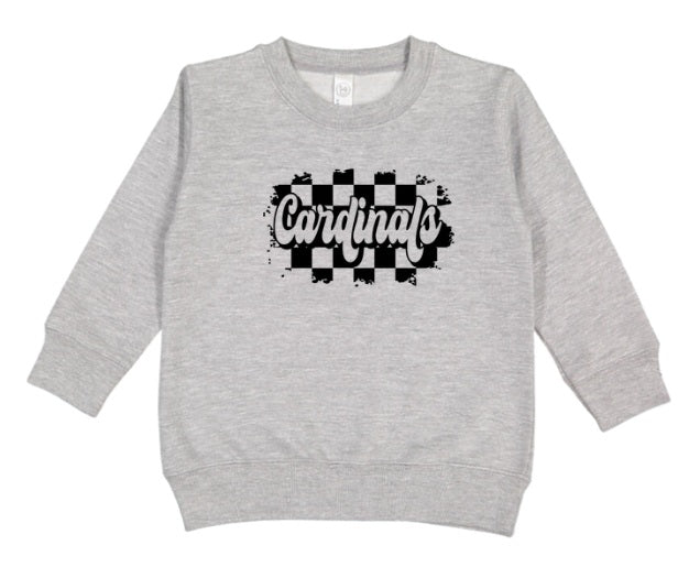 CARDS (TODDLER) *PRE-ORDER* Cardinals Checkered