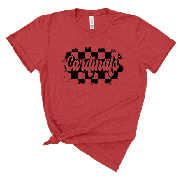 CARDS (ADULT) *PRE-ORDER* Cardinals Checkered