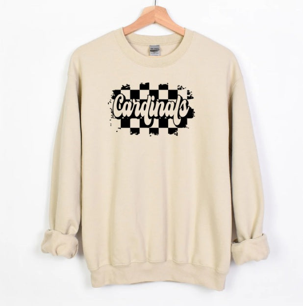 CARDS (ADULT) *PRE-ORDER* Cardinals Checkered