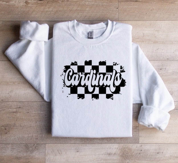 CARDS (ADULT) *PRE-ORDER* Cardinals Checkered