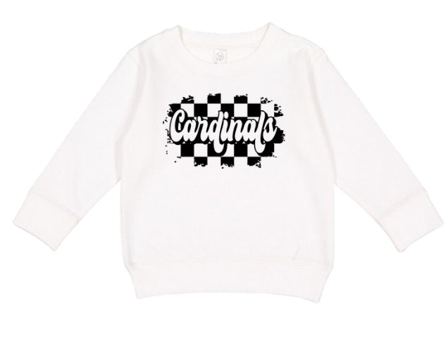 CARDS (TODDLER) *PRE-ORDER* Cardinals Checkered