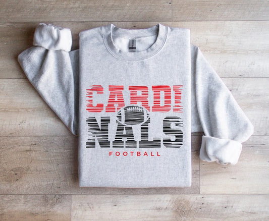CARDS (ADULT) *PRE-ORDER* Cardinals Football Lines (Red+Black)