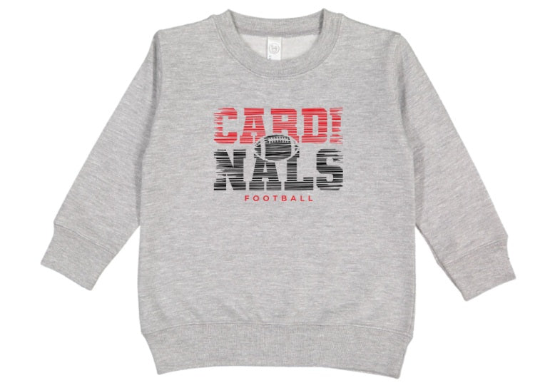 CARDS (TODDLER) *PRE-ORDER* Cardinals Football Lines (Red+Black)