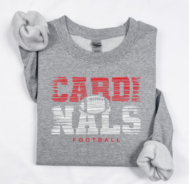 CARDS (YOUTH) *PRE-ORDER* Cardinals Football Lines (Red+White)